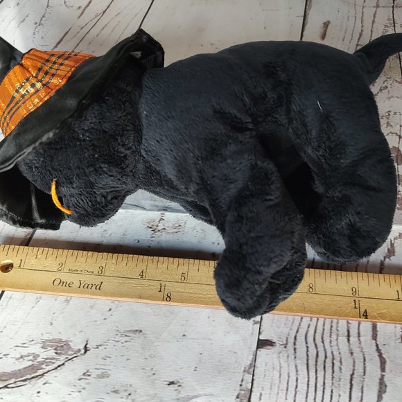 Ty Merlin Black Cat Witch Hat Plush Ty Lux Plush Soft Toy 2005 - Picture 8 of 8